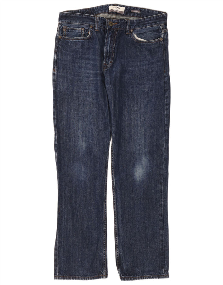 Jeans dritti da uomo Fat Face W34 L30 cotone blu navy