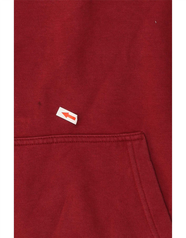 Maglia con cappuccio Nike da uomo in cotone bordeaux medio