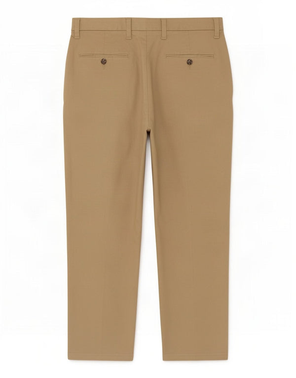 Pantaloni chino regolari dritti da uomo Marks & Spencer W36 L27 cotone beige
