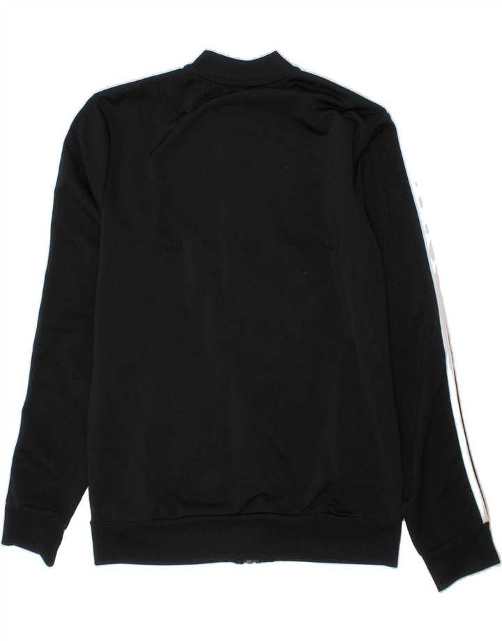 ADIDAS Boys Tracksuit Top Jacket 13-14 Years Black Polyester Vintage Adidas and Second-Hand Adidas from Messina Hembry 