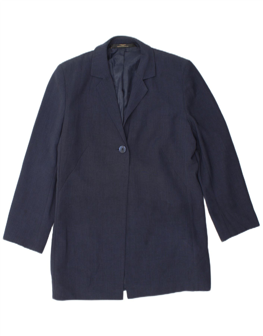 Giacca blazer St. Michael da donna Marks & Spencer UK 10 piccola blu navy