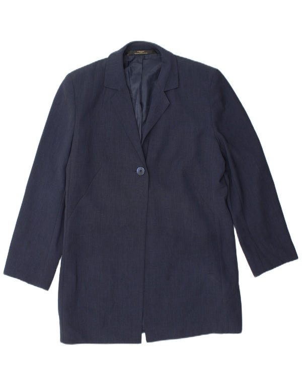 Giacca blazer St. Michael da donna Marks & Spencer UK 10 piccola blu navy