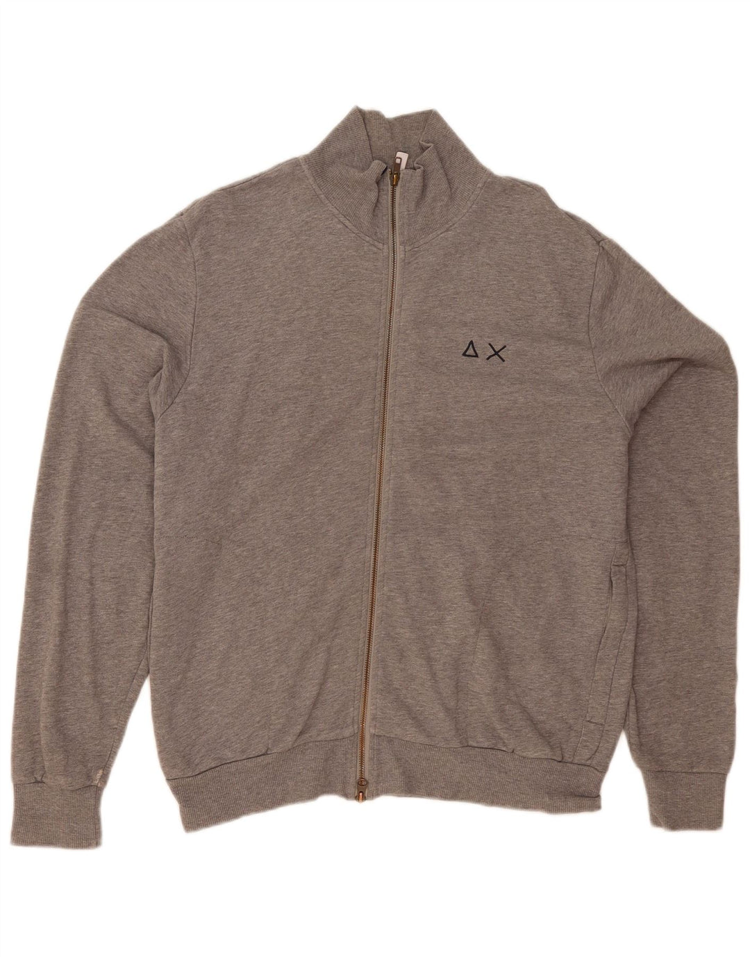 Giacca da ginnastica da uomo Sun68 XL in cotone chiazzato grigio