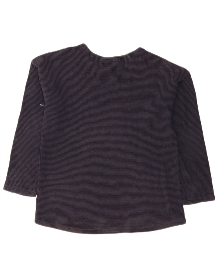 Joules Top da donna a maniche lunghe UK 12 Medio Blu Navy Cotone