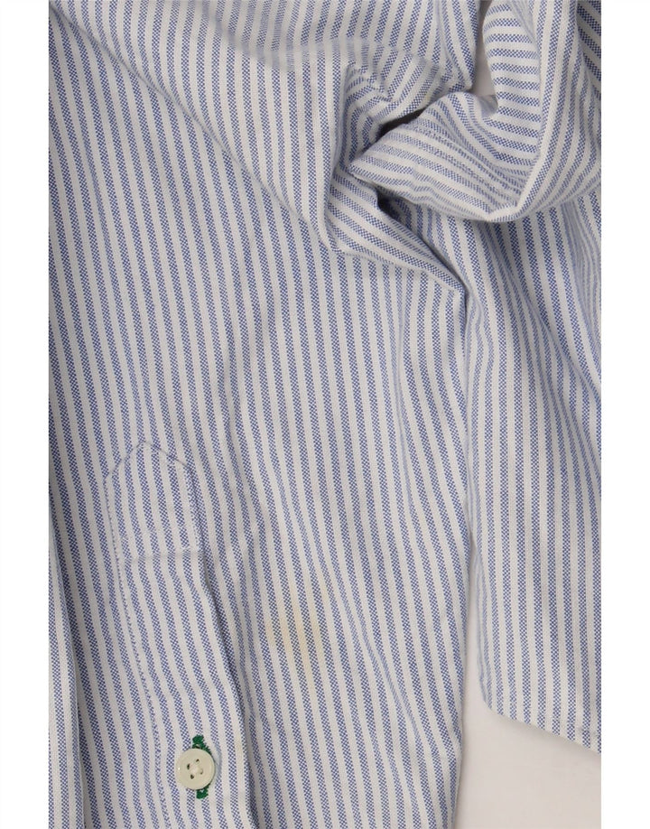 Camicia da uomo Tommy Hilfiger in cotone gessato blu medio