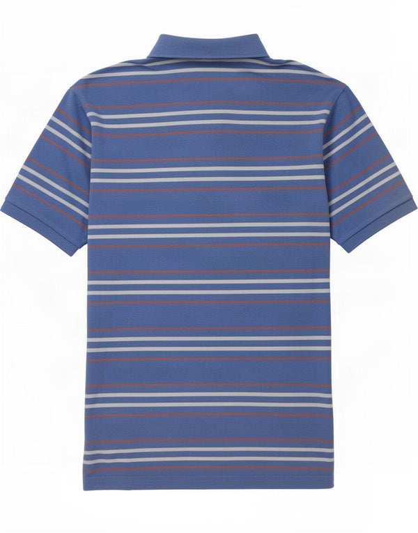 Champion Mens Polo Shirt XL Blue Striped Cotton