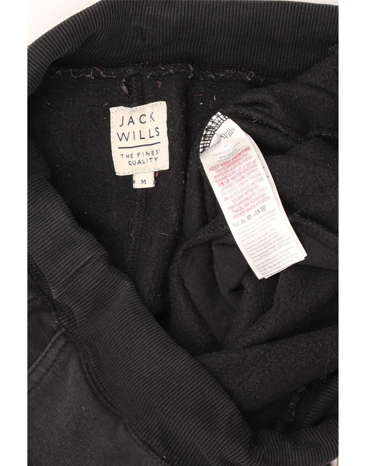 Pantaloni da tuta con grafica da uomo Jack Wills Joggers cotone medio nero