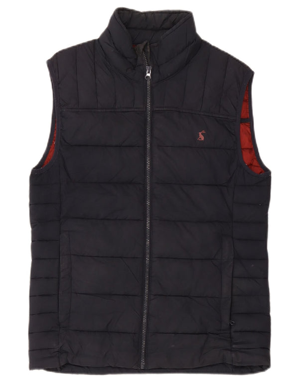 Gilet imbottito oversize da donna Joules UK 10 piccolo poliestere blu navy