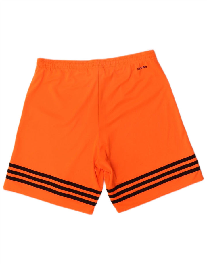 Pantaloncini sportivi Adidas Climalite da uomo piccoli in poliestere arancione