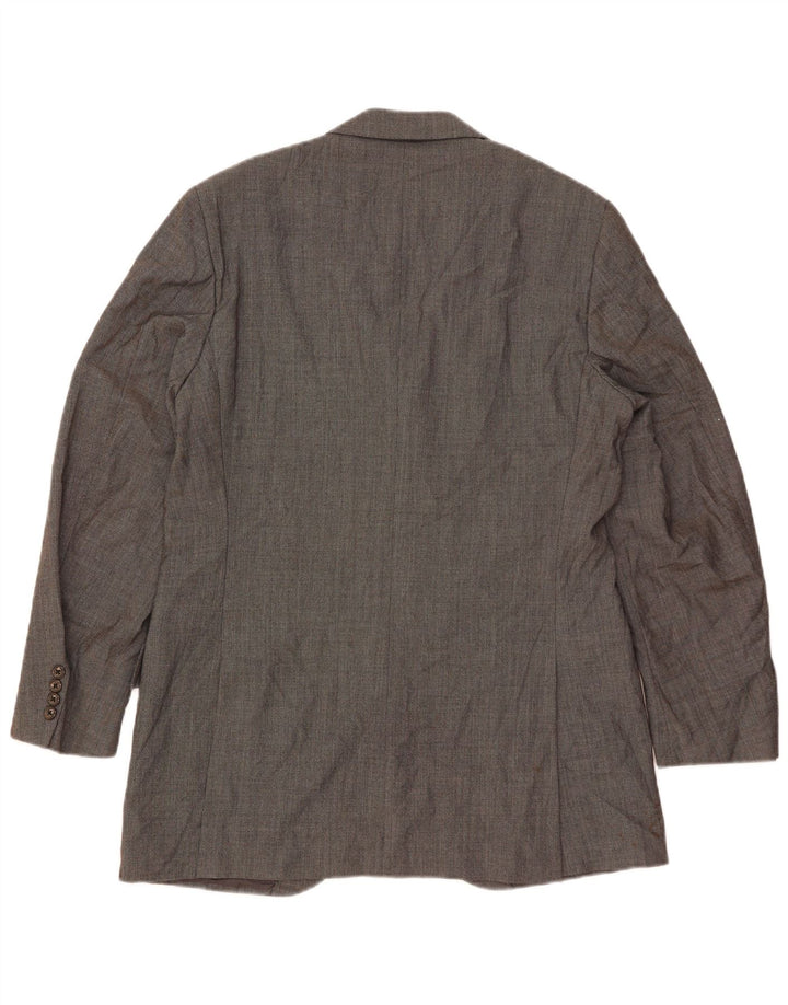 Giacca blazer lunga a 3 bottoni da uomo Polo Ralph Lauren UK 41 grande grigia