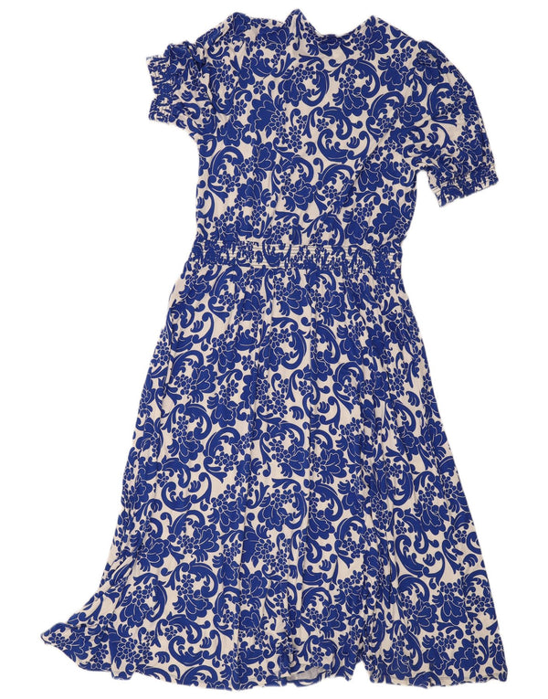 Abito a strati da donna Boden UK 18 XL Viscosa blu Paisley