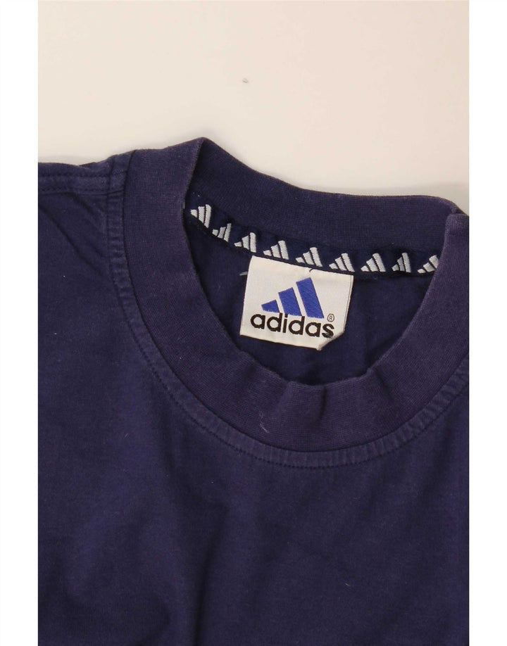 Maglietta Adidas da uomo Top media blu navy