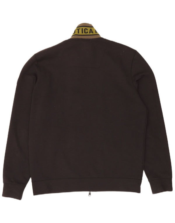 AERONAUTICA MILITARE Giacca da tuta grafica da uomo XL Poliestere nero