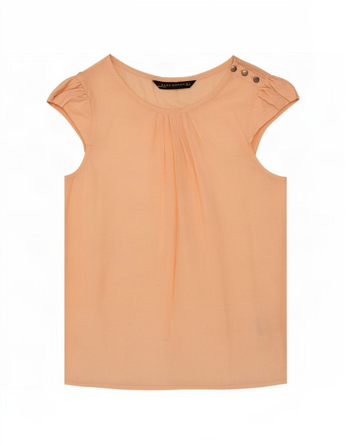 Top Blusa Donna Zara UK 8 Small Rosa
