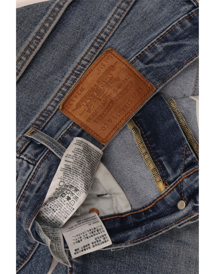 Jeans Levi's Uomo 511 Slim W34 L32 Cotone Blu