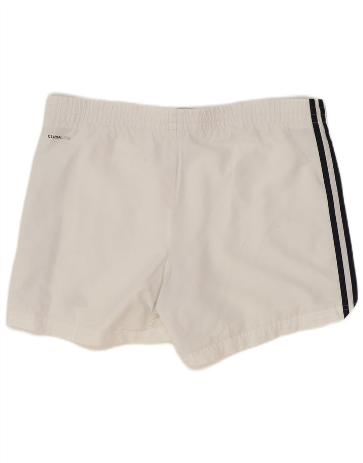 Pantaloncini sportivi Adidas Clima 365 da uomo piccoli in poliestere bianco