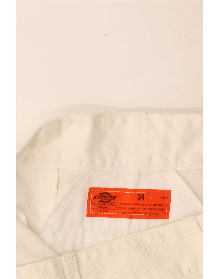 Pantaloni chino dritti da donna Dickies W34 L26 poliestere bianco