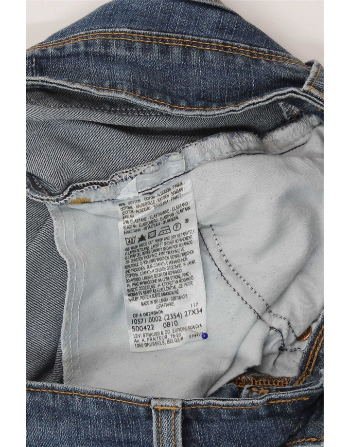 Jeans Levi's 571 Slim da donna W27 L34 cotone blu