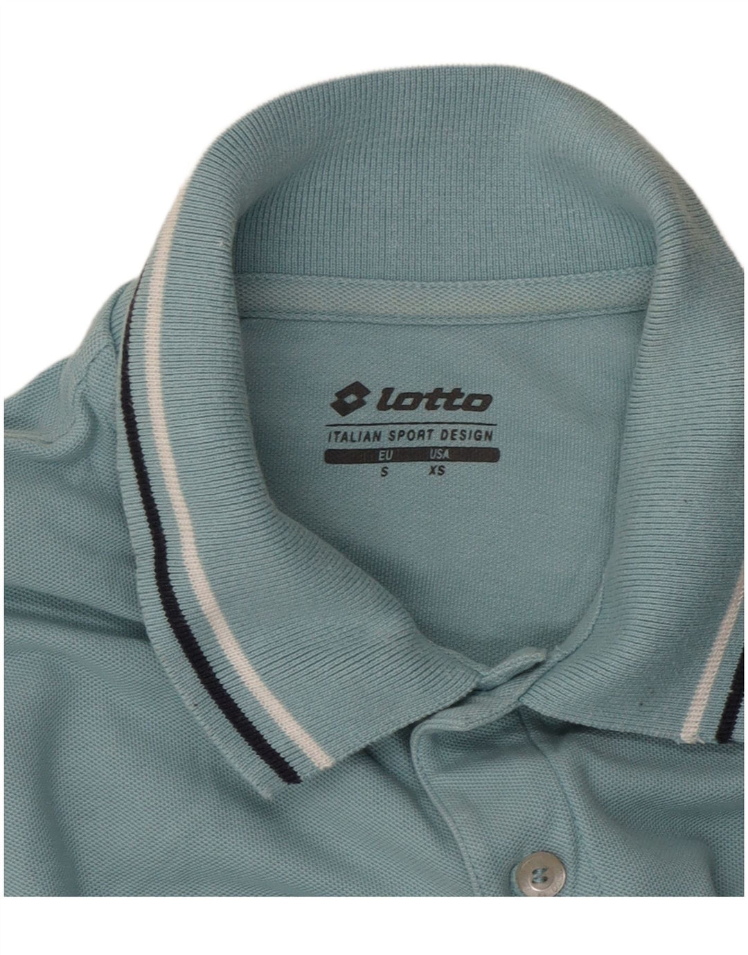 Polo da uomo Lotto XS a righe blu