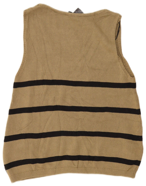 Canotta da donna Dkny UK 18 XL cotone a righe kaki