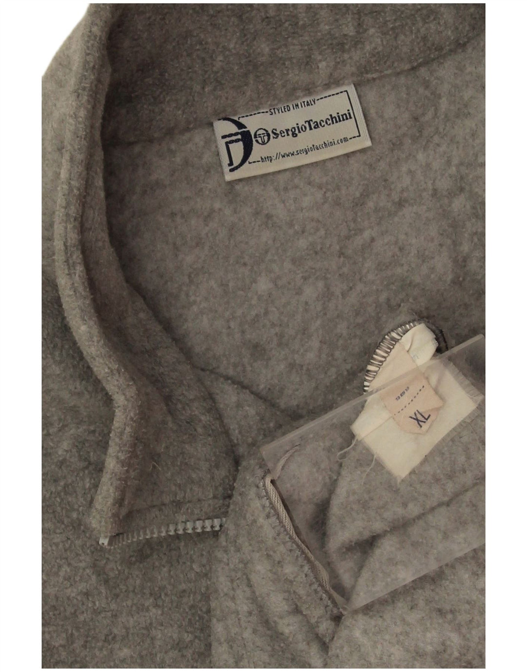 Giacca in pile da uomo Sergio Tacchini UK 42 XL grigio chiazzato
