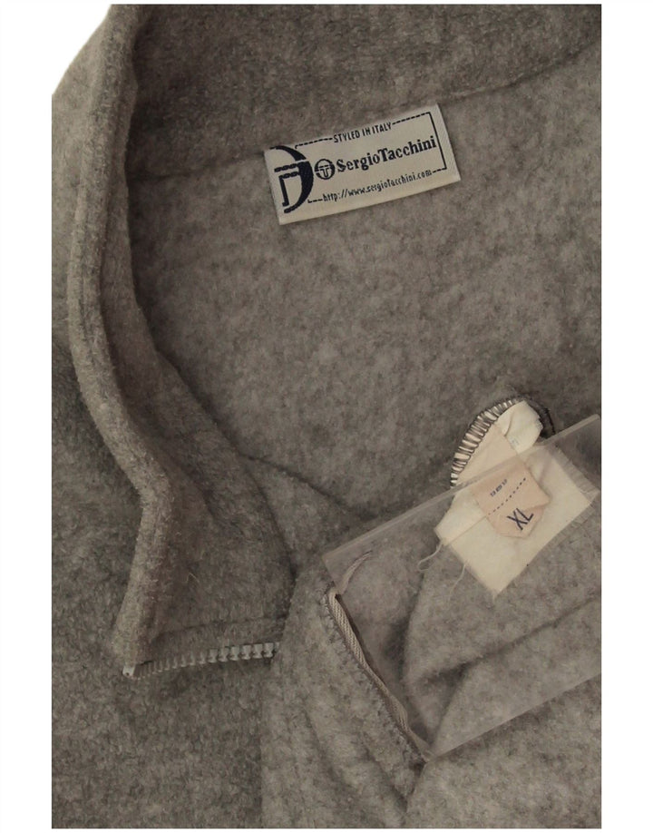 Giacca in pile da uomo Sergio Tacchini UK 42 XL grigio chiazzato