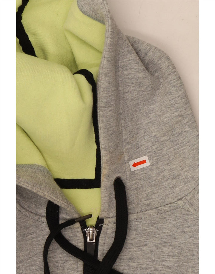 Maglione con cappuccio e zip da donna Marks & Spencer UK 12 Cotone grigio medio