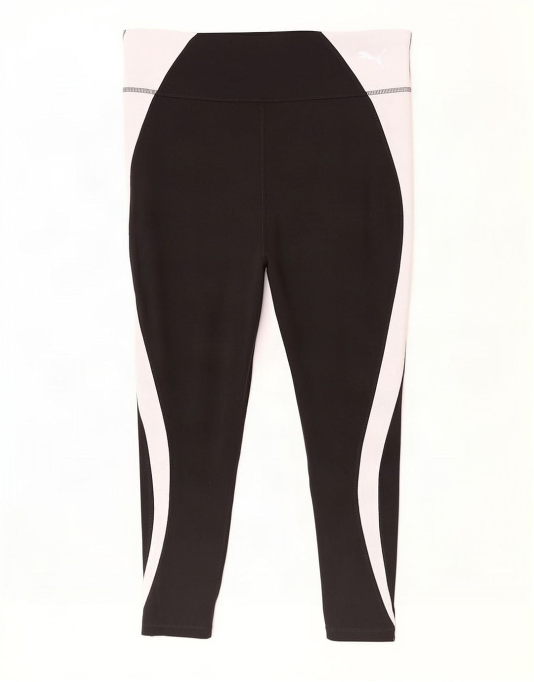 Leggings corti da donna Puma UK 16 Large Nero Colourblock Poliestere