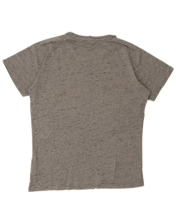 Puma Mens T-Shirt Top Large Grey Flecked Cotton