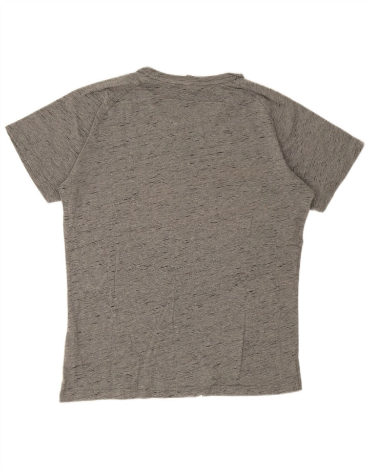T-shirt da uomo Puma Top Large in cotone chiazzato grigio