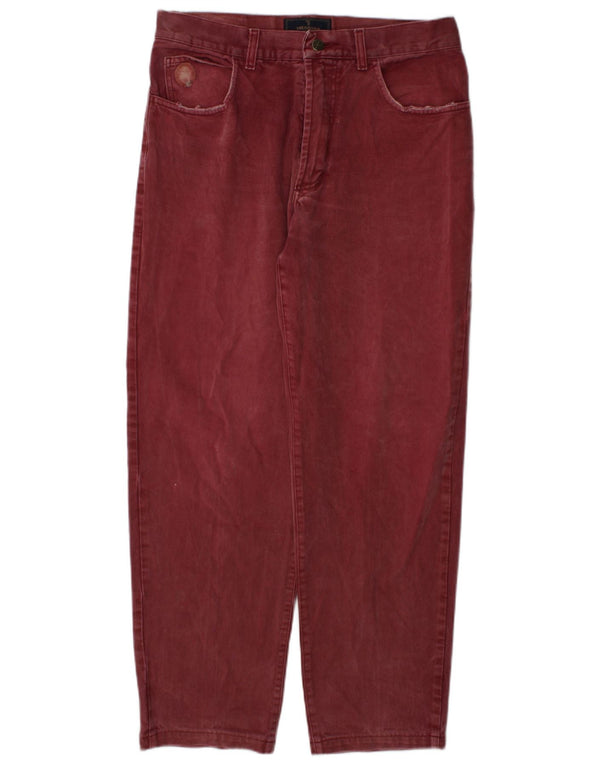 Jeans Dritti Donna Trussardi W34 L30 Bordeaux