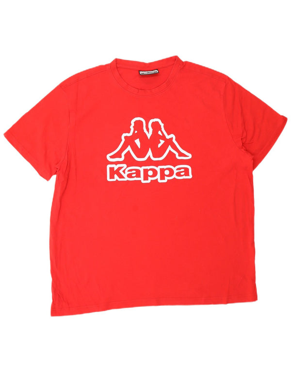 T-shirt grafica da uomo KAPPA Top 2XL Rossa