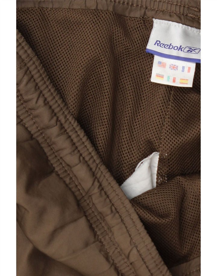 REEBOK Mens Tracksuit Trousers Medium  Brown Polyester Vintage Reebok and Second-Hand Reebok from Messina Hembry 