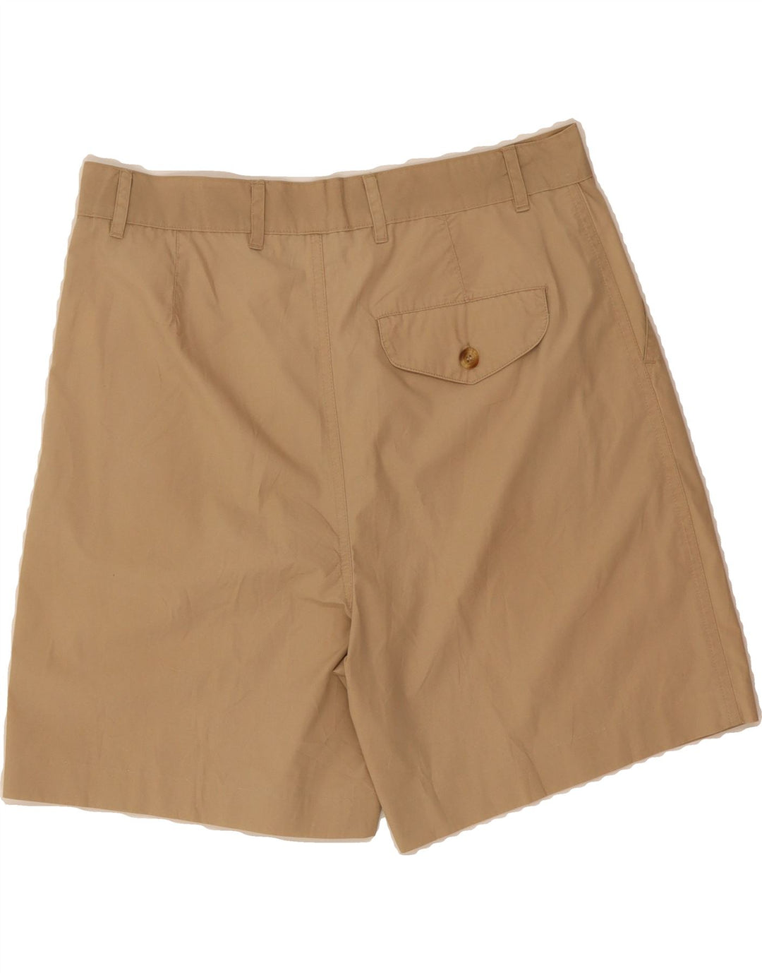 VINTAGE Mens Pegged Chino Shorts Medium W32  Brown Polyester Vintage Vintage and Second-Hand Vintage from Messina Hembry 