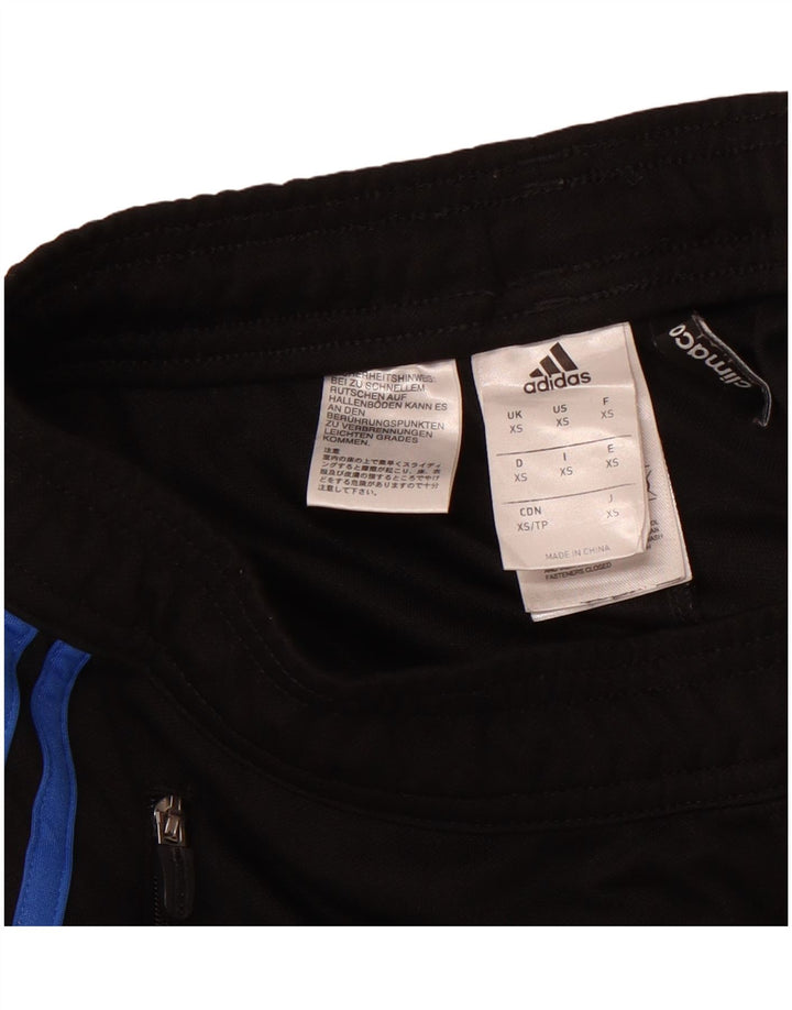 Pantaloni da tuta ADIDAS Climacool da donna UK 6 XS Nero Colourblock