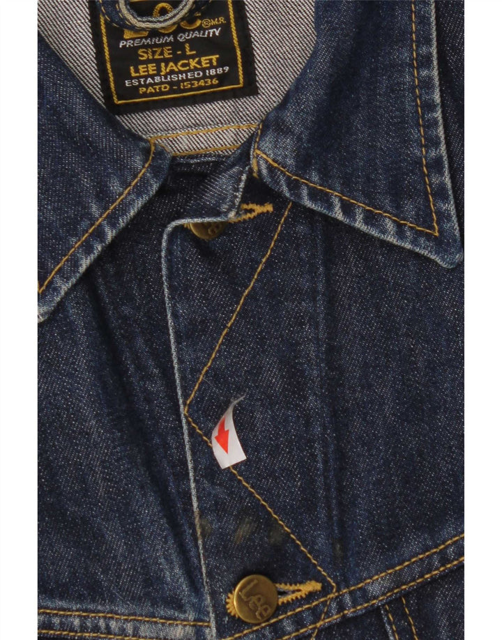 Giacca di jeans da donna Lee UK 14 grande cotone blu