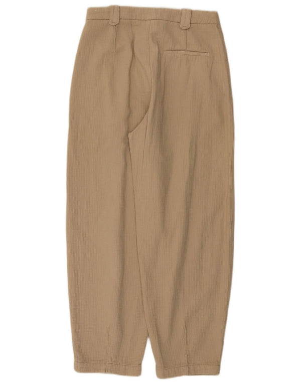 Pantaloni corti a vita alta a palloncino da donna Zara EU 36 XS W26 L26 Beige