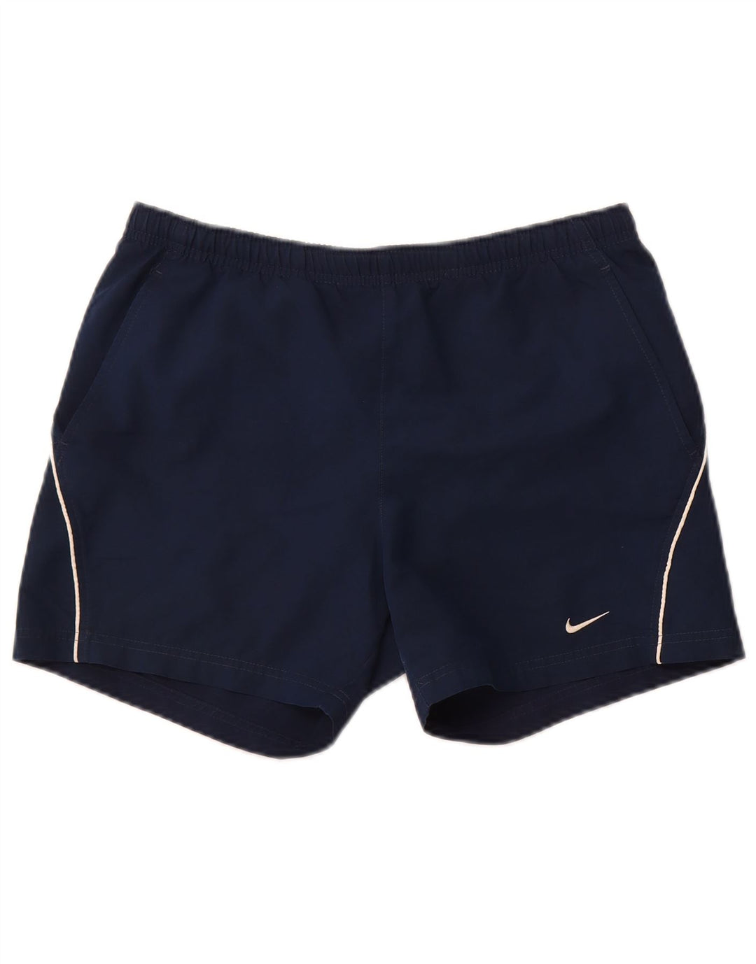 Pantaloncini da bagno Nike da uomo piccoli in poliestere blu navy