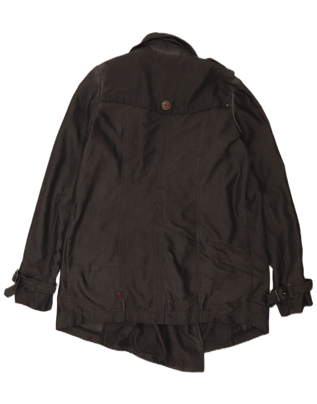 Trench oversize da donna KHUJO UK 10 piccolo poliestere nero