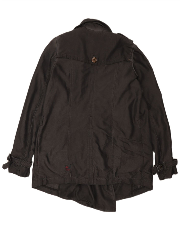 Trench oversize da donna KHUJO UK 10 piccolo poliestere nero