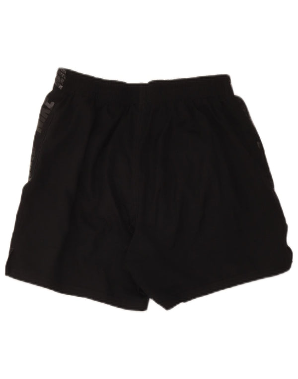 Pantaloncini sportivi grafici Nike da donna UK 12 medio nero poliestere