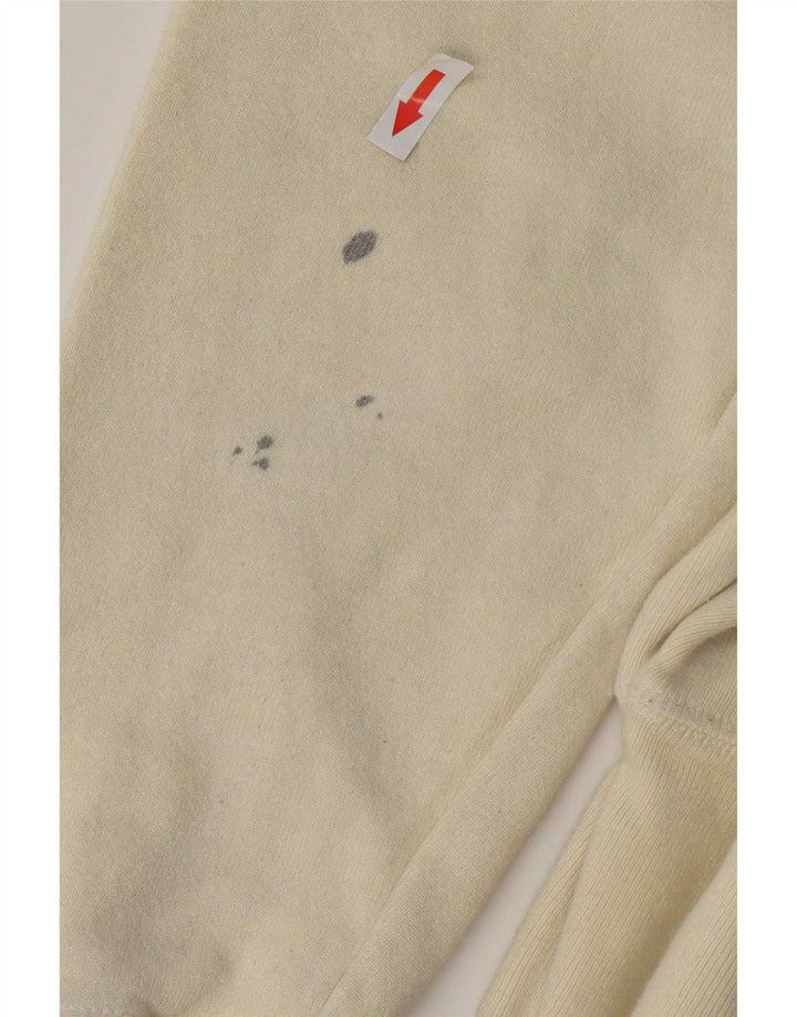 Felpa da uomo Champion XS in cotone bianco sporco