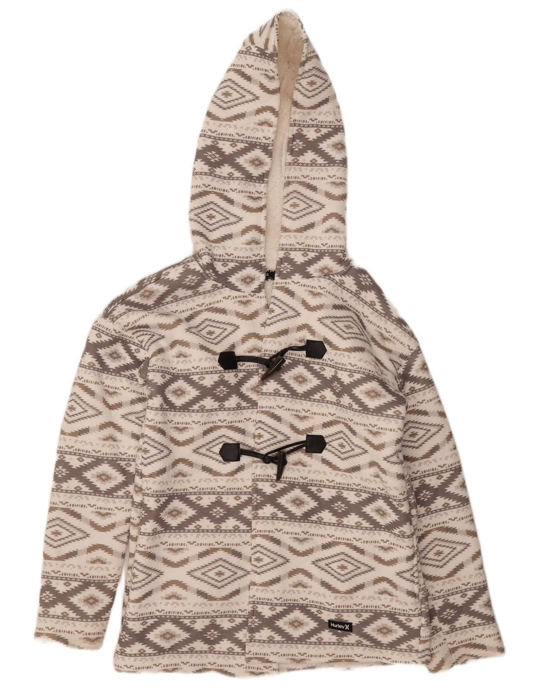 Montgomery oversize da donna Hurley UK 6 XS Grigio Argyle/Diamond Aztec