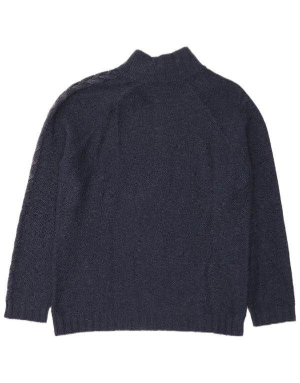 Armani Jeans Maglione da uomo con collo a bottoni 2XL Blu navy