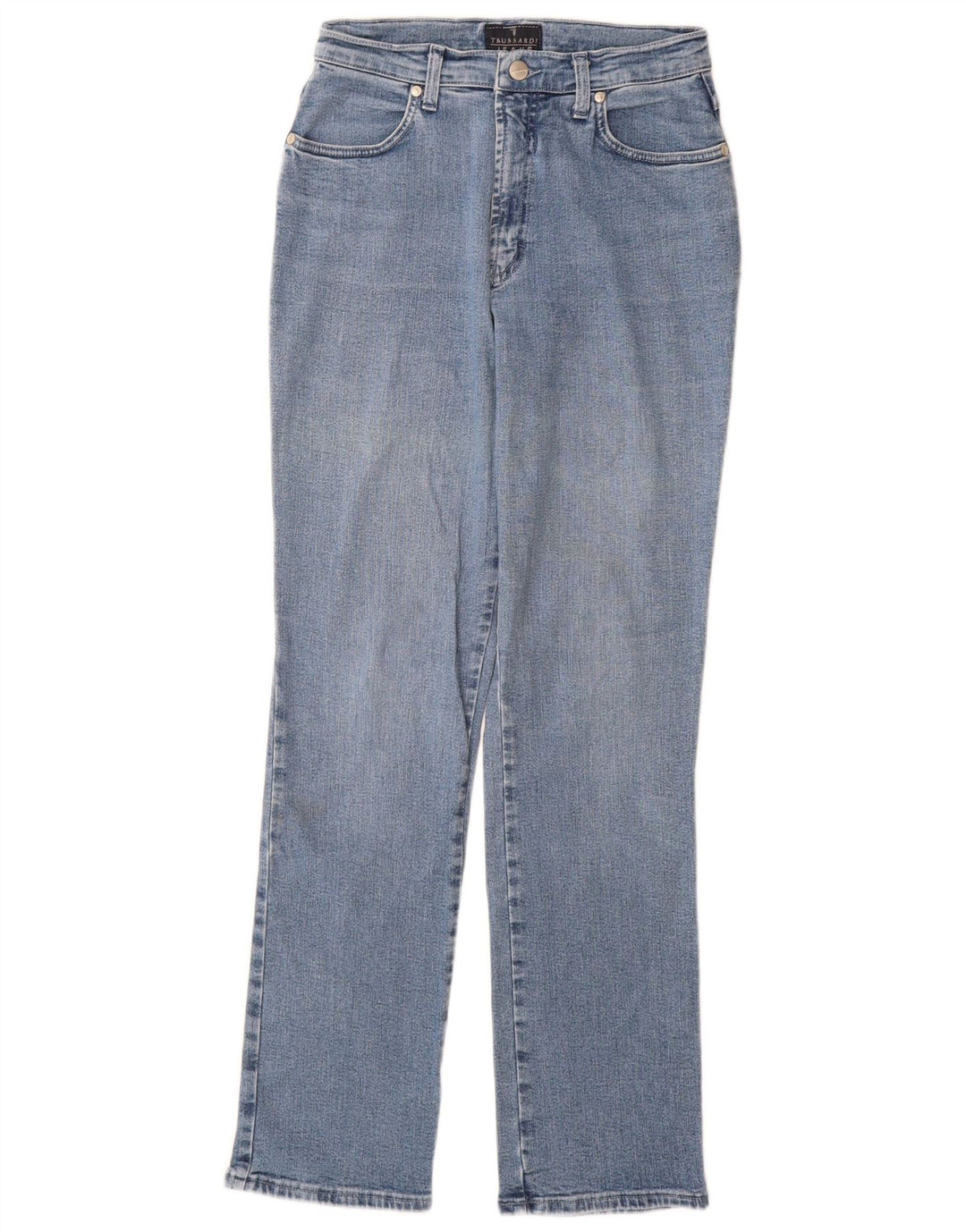 Jeans Dritti Donna Trussardi W27 L31 Cotone Blu