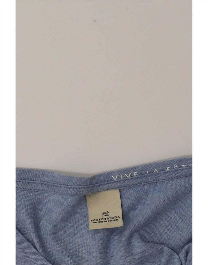 T-shirt grafica da uomo Scotch & Soda Top XL Blu