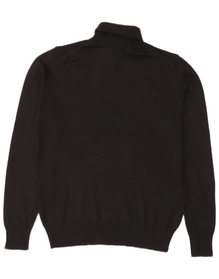 Maglione maglione collo alto da uomo Zara in acrilico nero medio