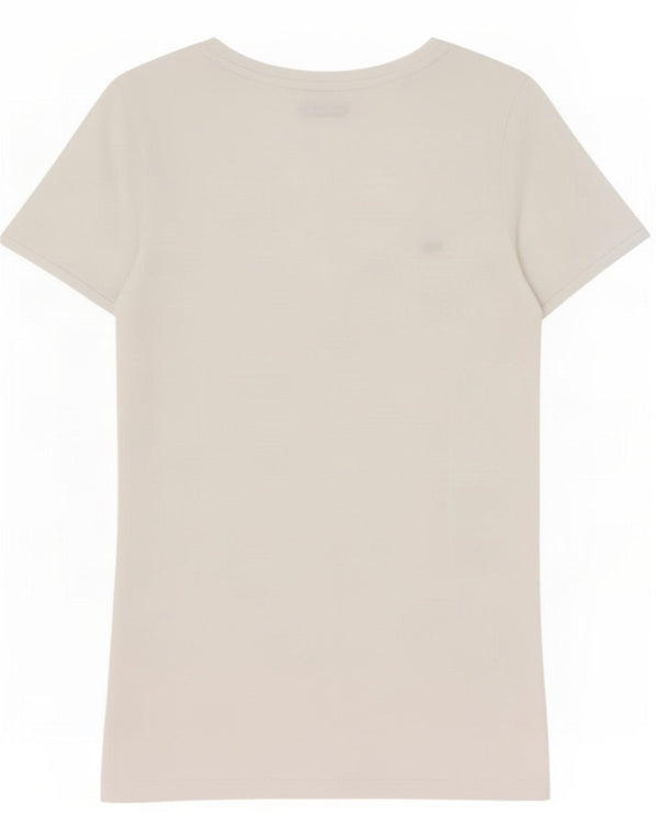T-shirt da donna Tommy Hilfiger Top UK 6 XS cotone bianco