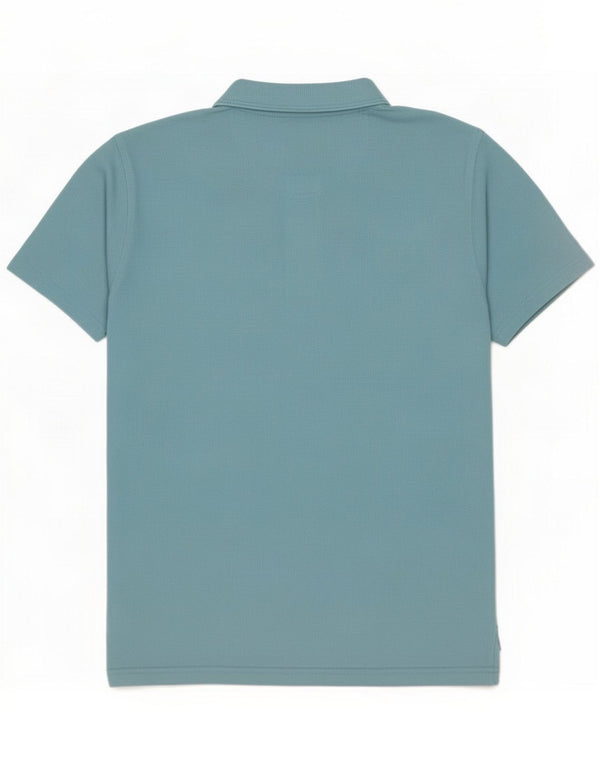 Weird Fish Mens Polo Shirt Large Blue Cotton
