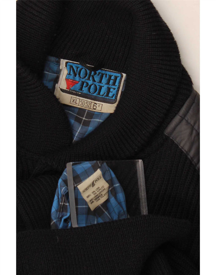 Maglione cardigan da uomo Polo Nord XL lana blu navy